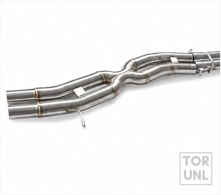 Audi A6 C7 valve cat-back uitlaatsysteem, aanzicht 4