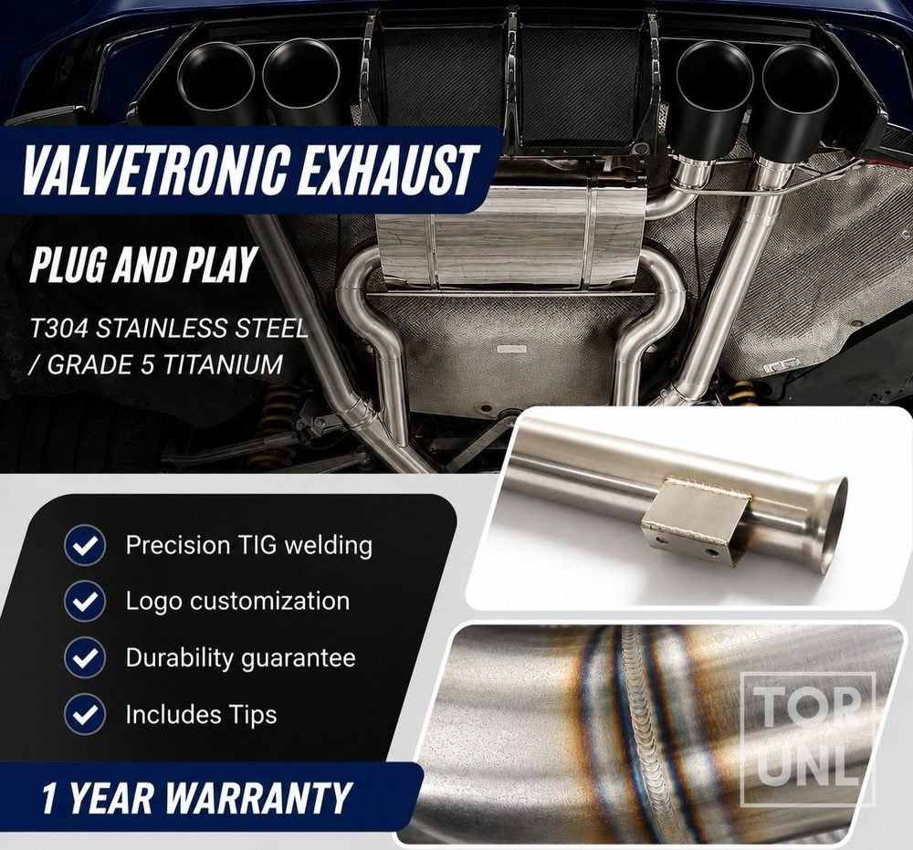 Audi A6 C7 valve cat-back uitlaatsysteem, garantie